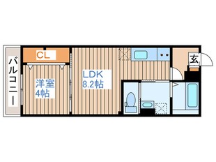 カーサ・スタジオーネ河原町の物件間取画像